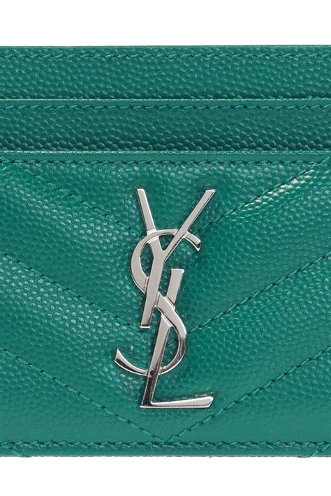 ysl yves saint laurent monogram card holder|saint laurent card holders.